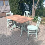 Esstisch mit 3 Stühlen, Esszimmer (Shabby, Landhaus)