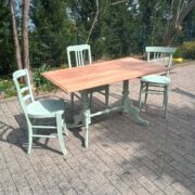 Esstisch mit 3 Stühlen, Esszimmer (Shabby, Landhaus)