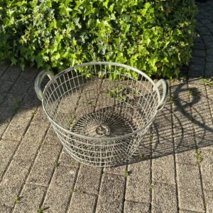 Vintage Erntekorb, Metallkorb, Aufbewahrung (Shabby-chic)