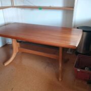 Mid-Century Couchtisch mit Kurbel, Holztisch (Vintage) Mid-Century Couchtisch mit Kurbel, Holztisch (Vintage)